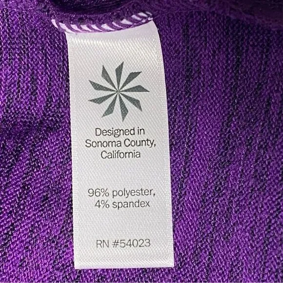 Athleta Heathered Purple Full Zip Hoodie W/ Thumbholes Women's Size Small - Picture 8 of 16